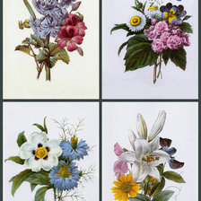 Схема вышивки «Букетики 12»