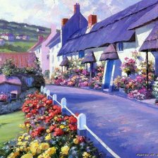 Схема вышивки «пейзаж»