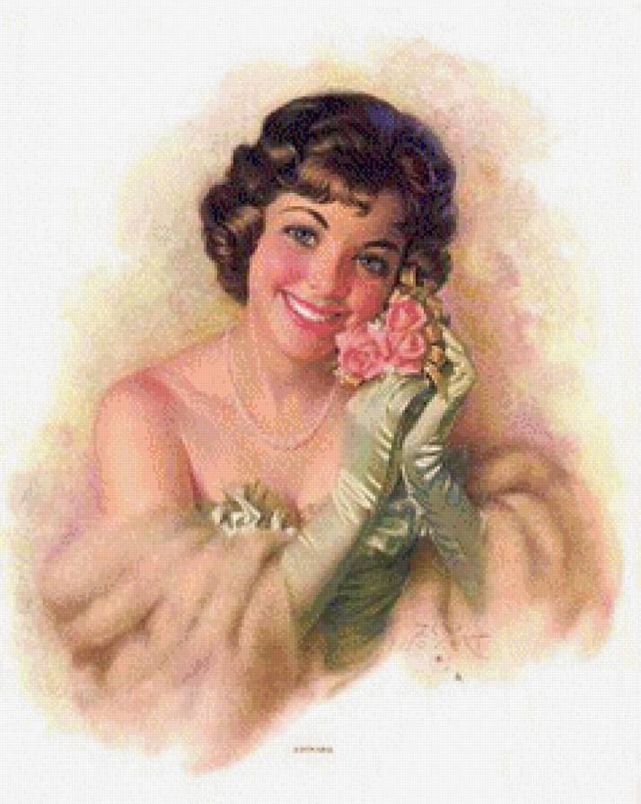 ретро леди - девушка, ретро леди - предпросмотр