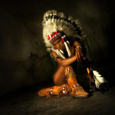 женская красота (индейская девушка)