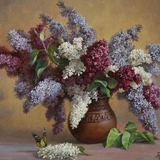 Схема вышивки «Сирень»