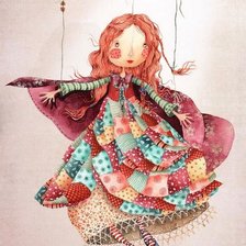 Схема вышивки «марионетка»