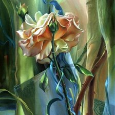 Схема вышивки «панно с розой»