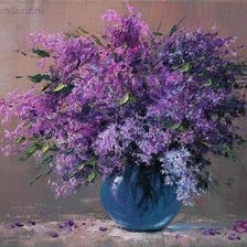 Схема вышивки «сирень»