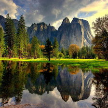 Схема вышивки «осенний пейзаж»