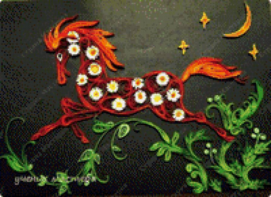 красный конь - предпросмотр