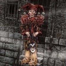 Схема вышивки «клоун»