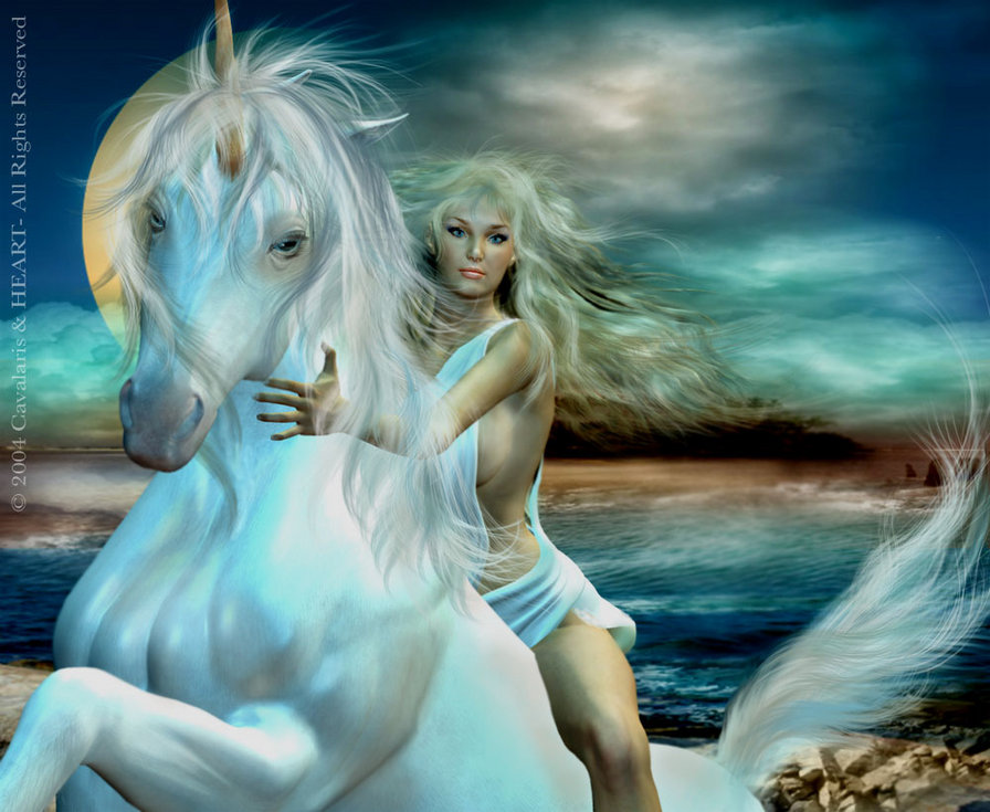 кэрол каваларис - единорог, девушка - оригинал