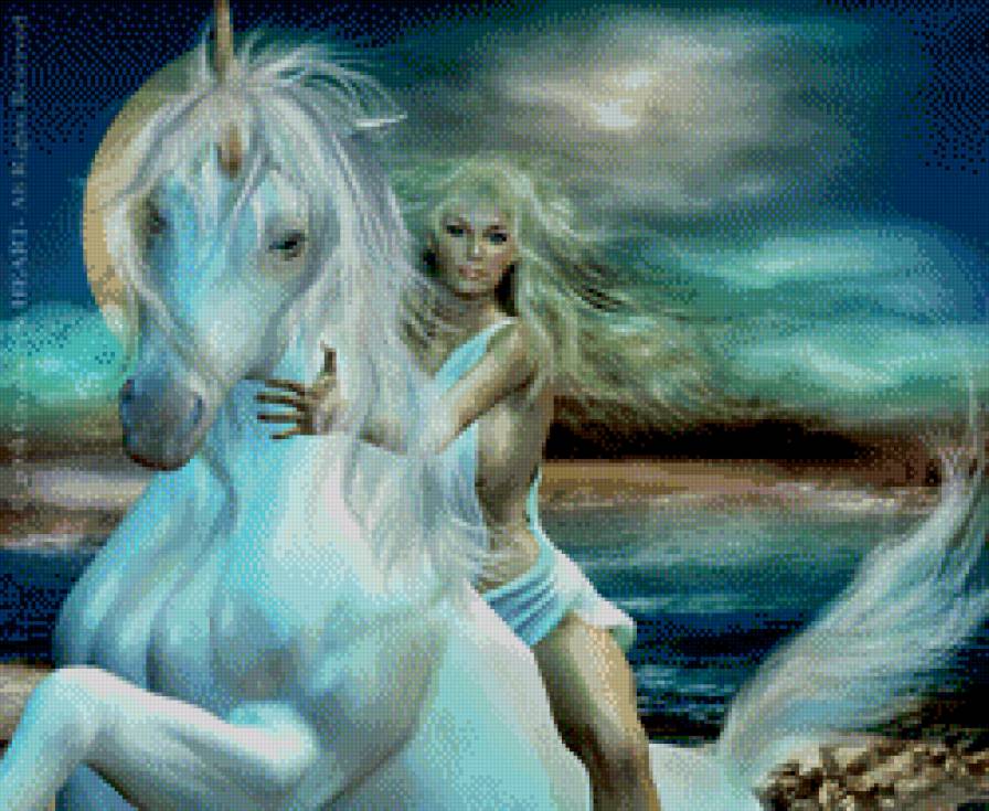 кэрол каваларис - девушка, единорог - предпросмотр