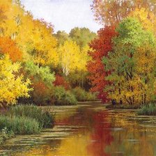 Схема вышивки «Золотая осень»