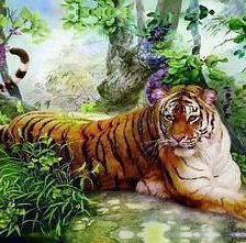 Схема вышивки «Тигр»