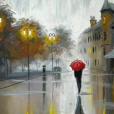 Схема вышивки «дождь»