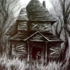 Схема вышивки «дом»