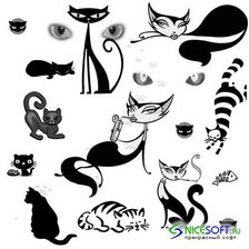 Схема вышивки «кошечки»