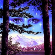 Схема вышивки «взгляд 1»