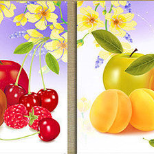 Схема вышивки «Фрукты»