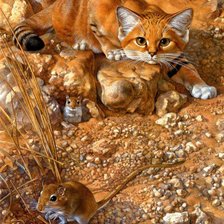 Схема вышивки «на охоте»