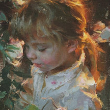 Схема вышивки «девочка»