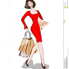 Схема вышивки «Монохром Шопинг5»