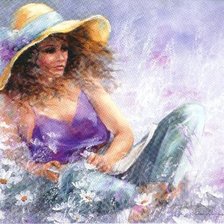 Схема вышивки «девушка»