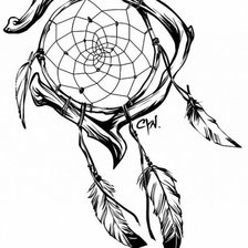 Схема вышивки «ловец снов»