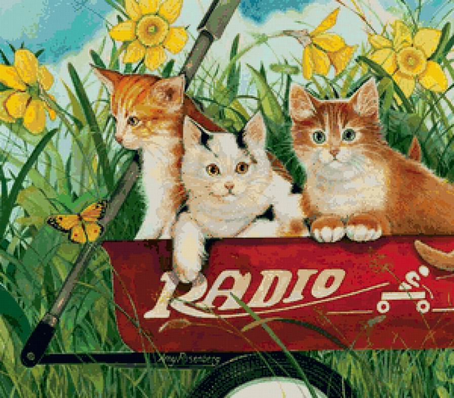 на прогулке - коты, котики - предпросмотр