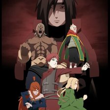 Схема вышивки «наруто"пять каге против мадары"»