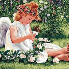 Схема вышивки «Ангелочек»