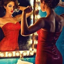 Схема вышивки «девушка»