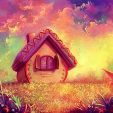 Схема вышивки «Сказочный домик»