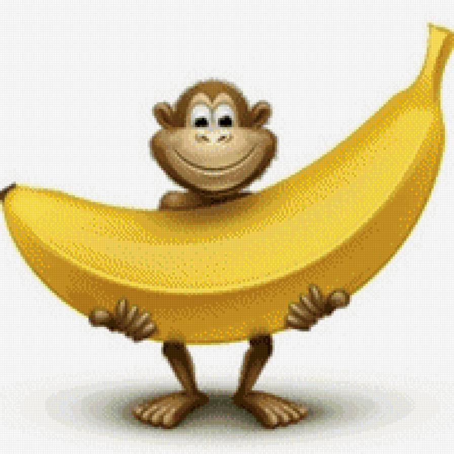 Бананос - банан, обезьяна, праздник - предпросмотр