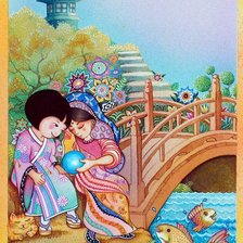 Схема вышивки «Дети»