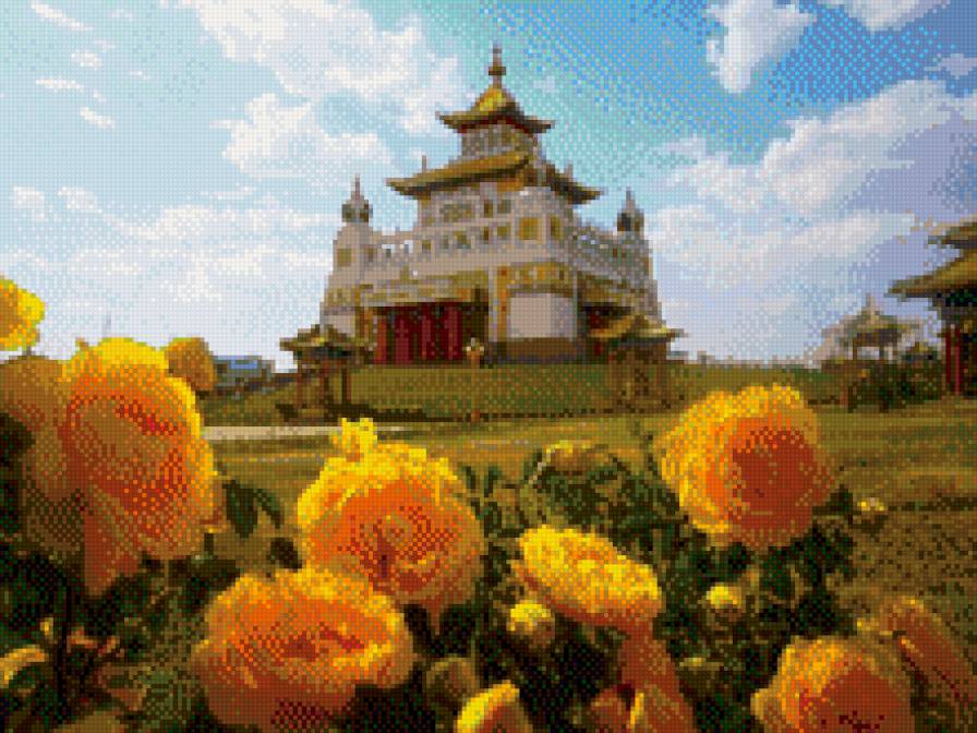 Хурул в Элисте - хурул, восток, калмыкия, храм - предпросмотр