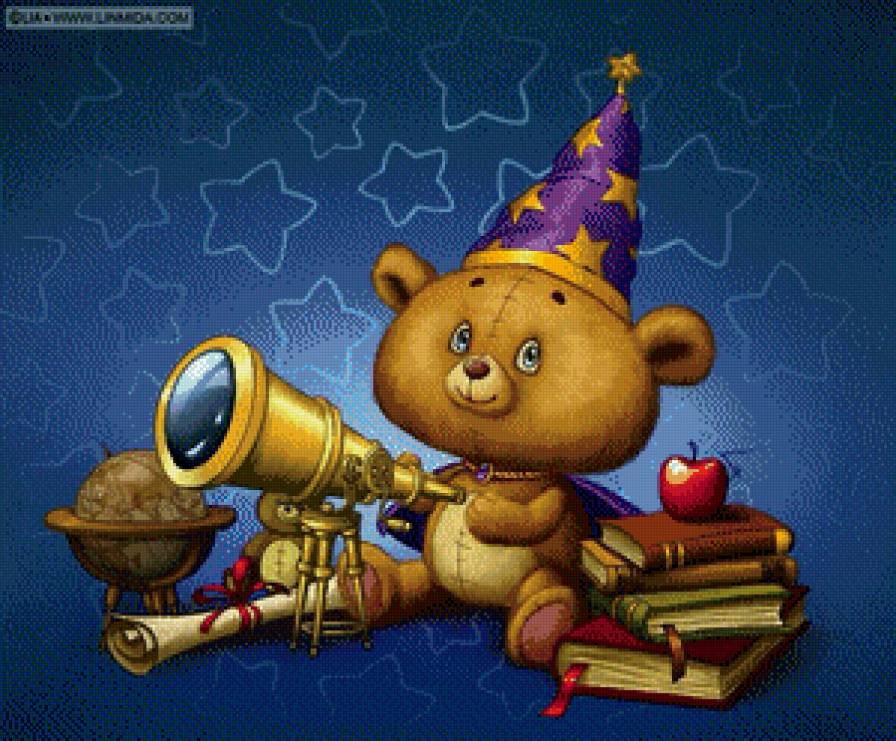 №729985 - астроном, мишка, детям - предпросмотр