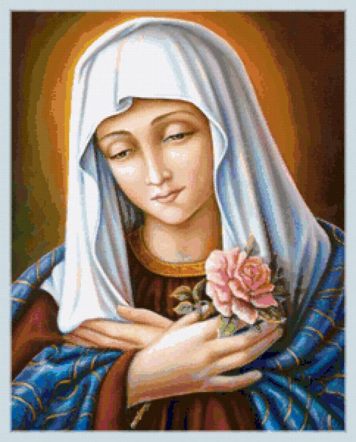 Virgen Maria con Rosa - virgen - предпросмотр
