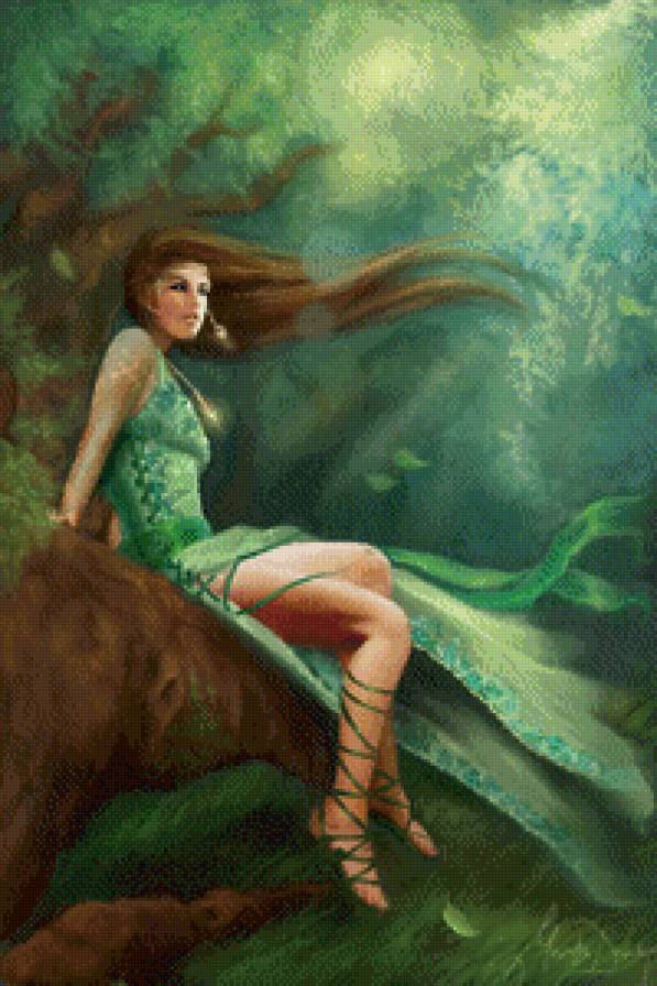 картины Марты Делиг - девушка - предпросмотр