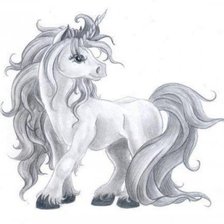 Схема вышивки «Единорог»