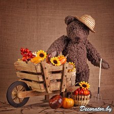 Схема вышивки «Мишка»