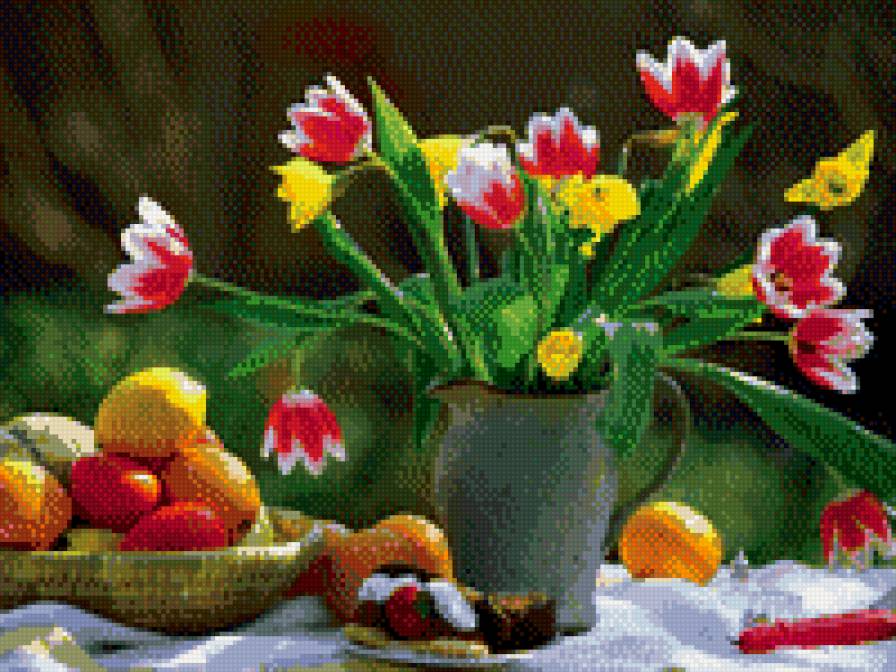 Завтрак - цветы - предпросмотр