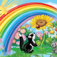 Схема вышивки «Радуга»