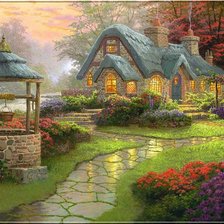 Схема вышивки «дом»