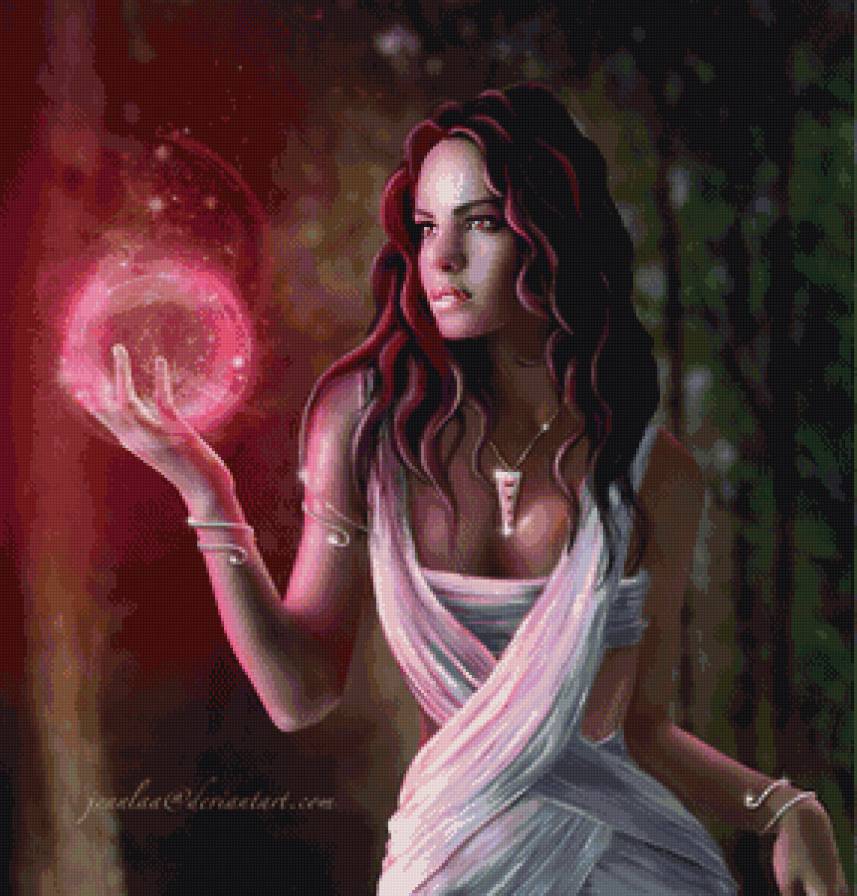 волшебница - девушка, фэнтези - предпросмотр