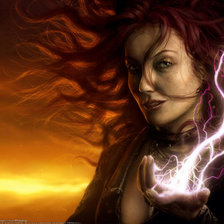 Схема вышивки «повелительница молний»