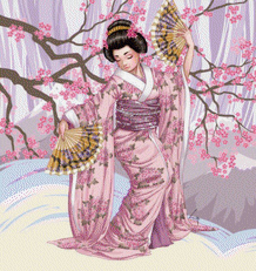 японский танец - предпросмотр