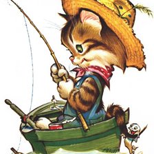 Схема вышивки «Рыбак»