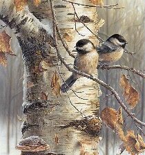 Схема вышивки «птички»