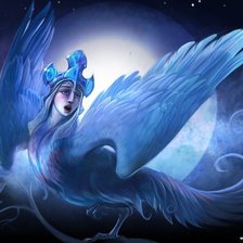 Схема вышивки «Птица-Феникс»