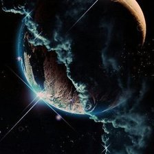 Схема вышивки «космос»