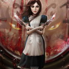 Схема вышивки «алиса»