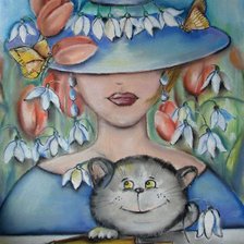 Весенняя девушка.